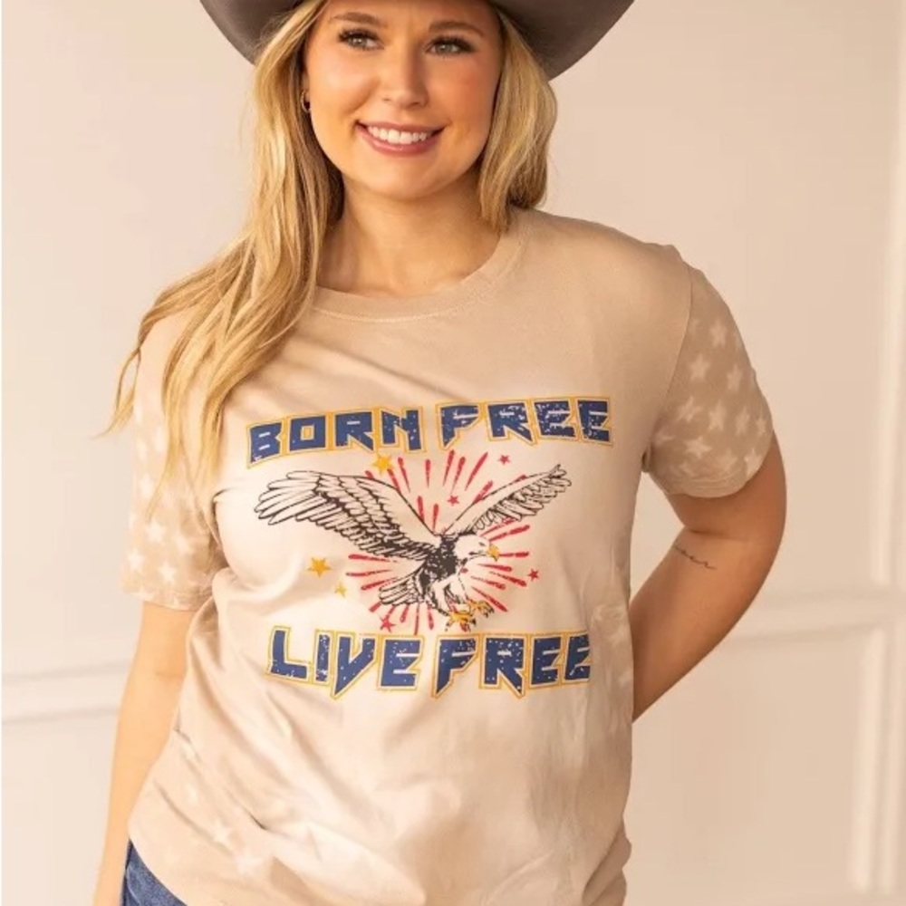 Born Free Live Free T Shirt NWT